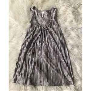 Xhilaration Crinkle Silver Racerback Top